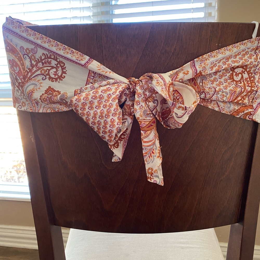 Perfect condition, silk halter top with tie back